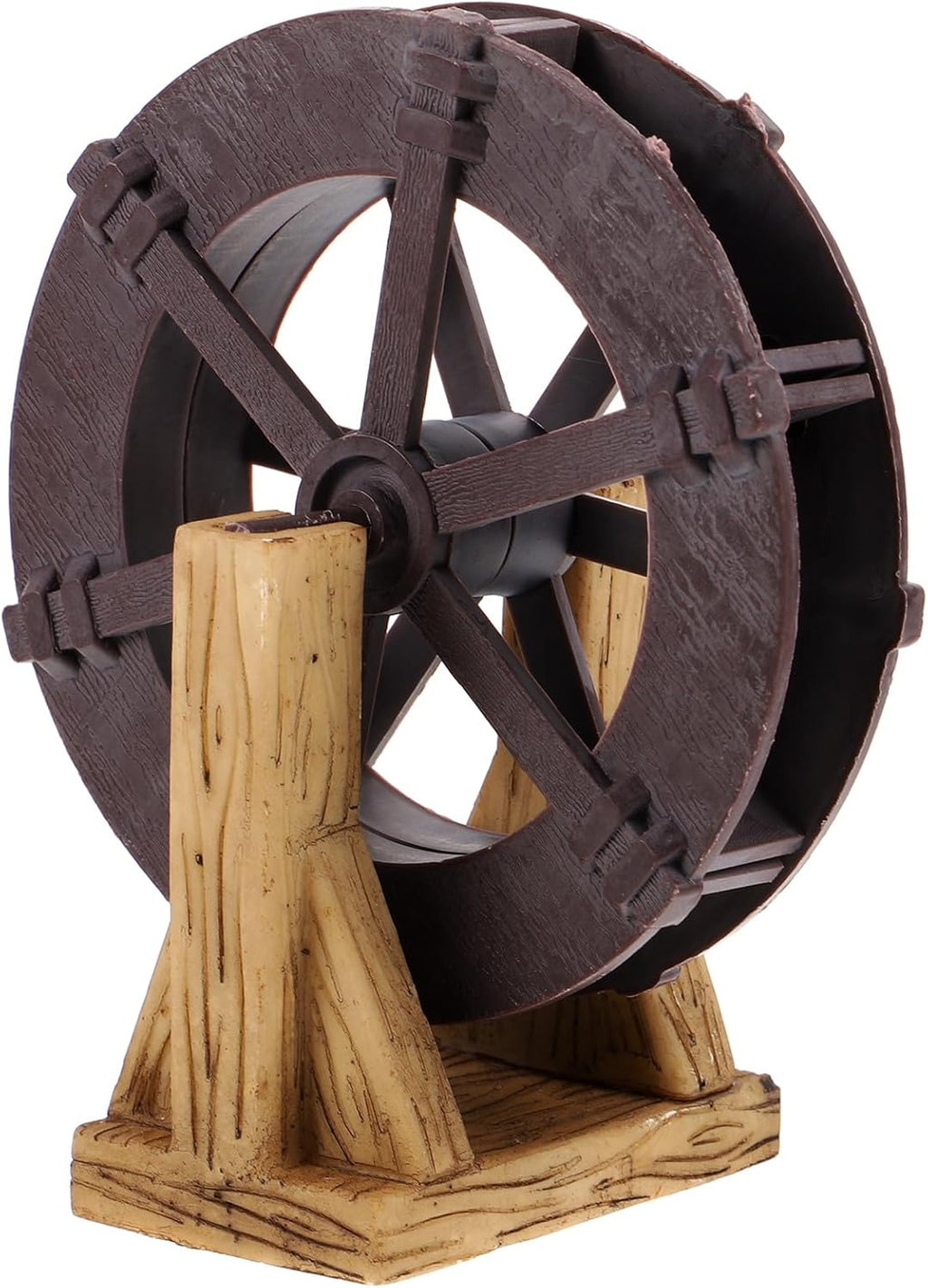 LOGOFUN Fish Tank Water Wheel Decorations Waterfall Fountain Wheel with Bracket Water Fountain Scene Layout Ornament for Aquarium Decorations