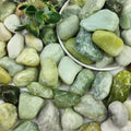 10LB Succulent Jade Pebbles for Landscaping, 1.2-2 Inch Natural Polished Stones, River Rocks for Vase, Flowerpot, Indoor and Garden Decoration