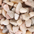 11lbs Natural River Rocks, Polished Pebbles for Plants Garden, 1-2 inch Decorative Peach Stones, Ideal for Fish Tank, Vases, Crafting, Home Decor and Garden Landscaping Rocks,Peach