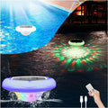 Floating Pool Lights, Solar and USB Rechargeable Pool Lights That Float with Remote, 2600mAh 6.7'' IP68 Waterproof 13 Colors Upper and Lower Glow Hot Tub Light Hangable Solar Light for Garden1 PACK