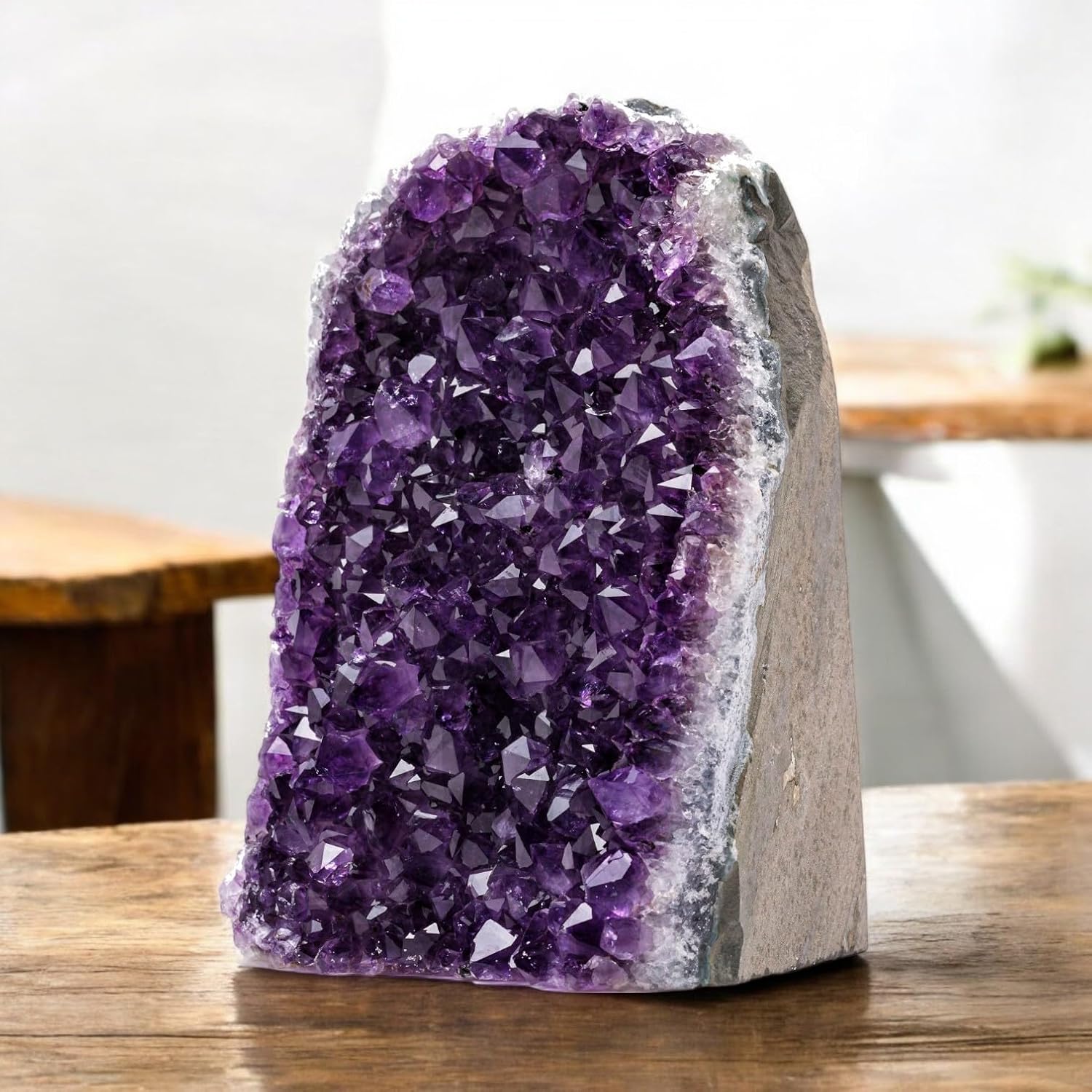 Natural Amethyst Crystal Clusters Stone from Uruguay Raw Geode Quartz - Deep Purple Color (17.5 lb to 20 lb)
