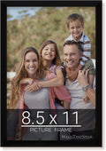 wallsthatspeak 8.5x11 Black Picture Frame for Puzzles Posters Photos or Artwork