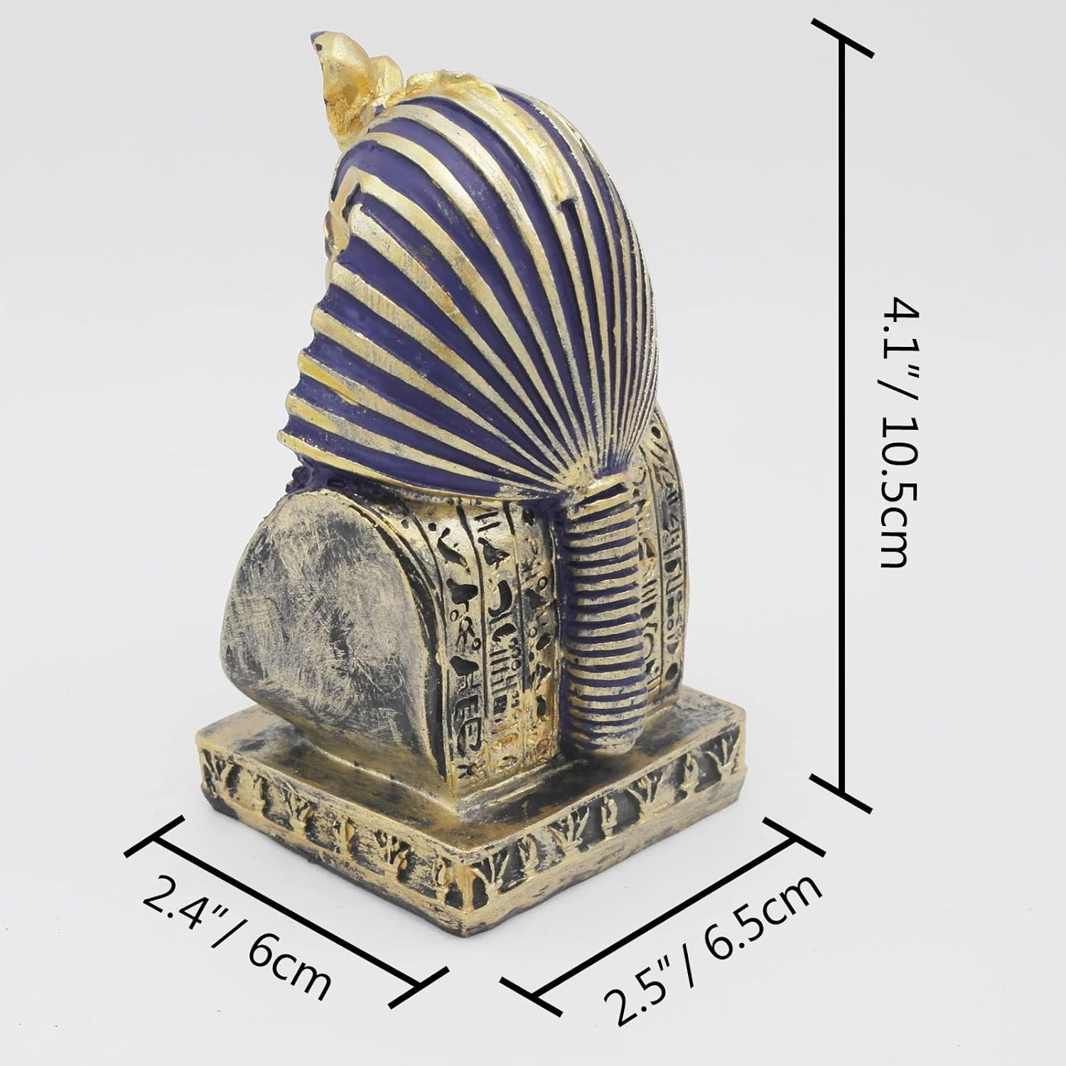 Aquarium Egyptian Pharaoh Fish Tank Decorations Ancient Egypt Reptile Turtle Lizard Spider Tanks Terrarium Décor Ornament Pet Gold
