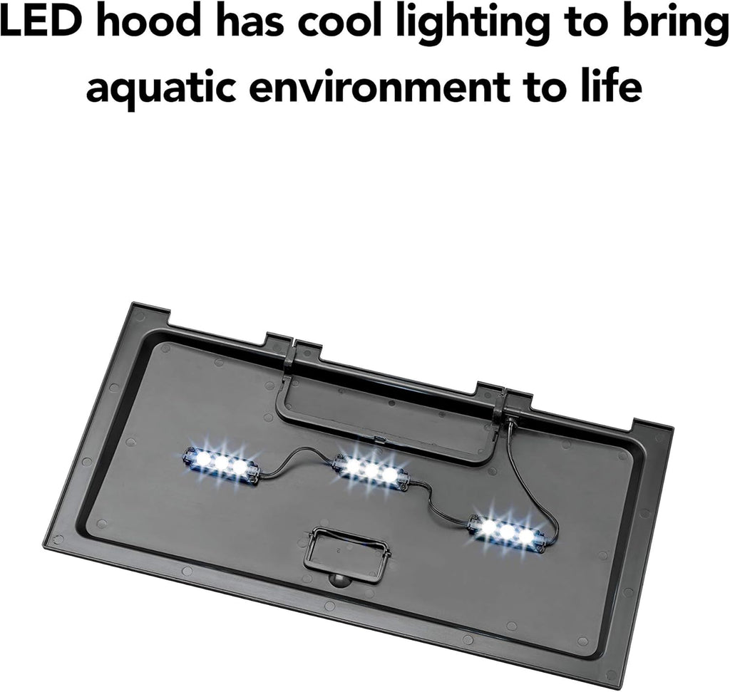 Aqueon Aquarium Fish Tank Starter Kit with LED Lighting 10 Gallon Fish Tank