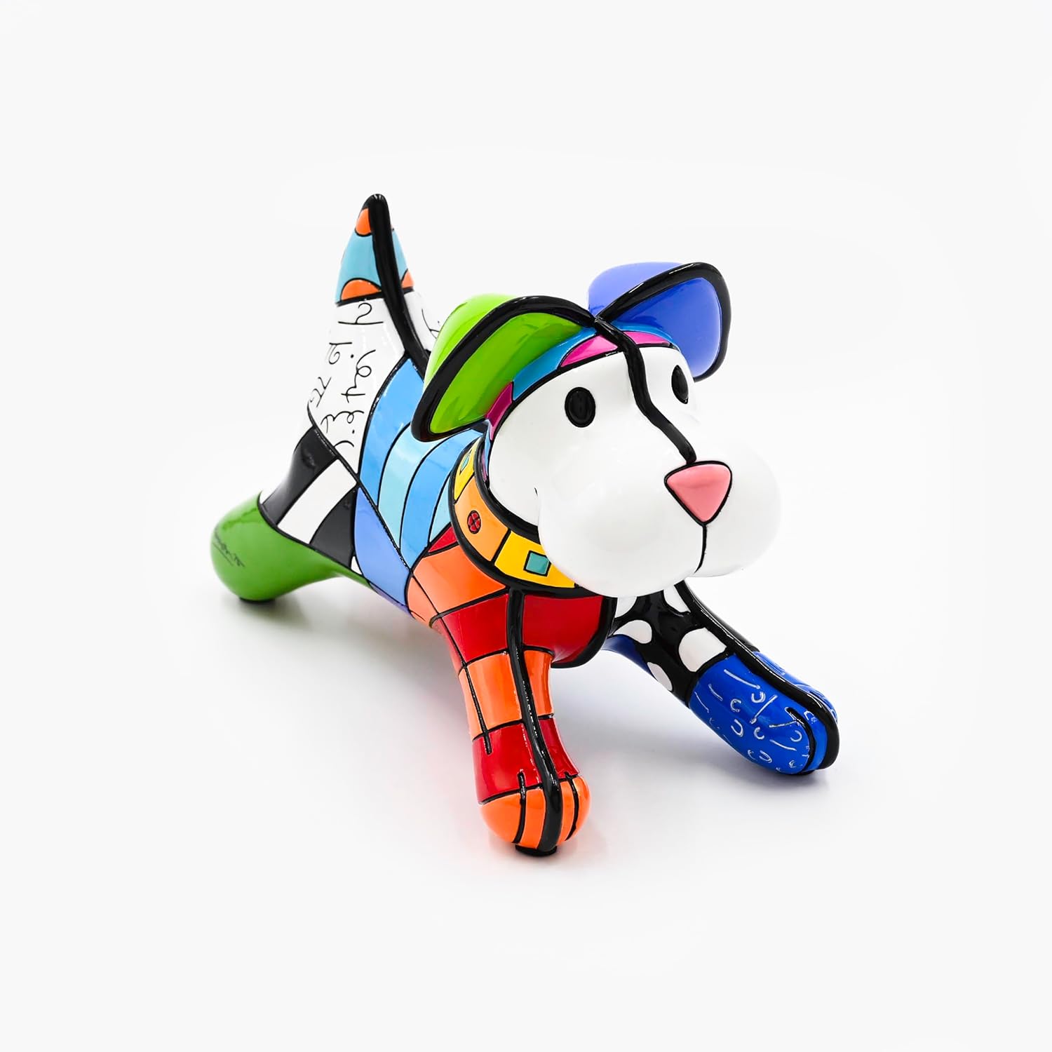 Britto Collectible Figurine - Iconic Art Figurine, Decorative Displays for Modern Home Decor | Designed by Iconic Artist Romero Run Scotty Run (Multicolor)