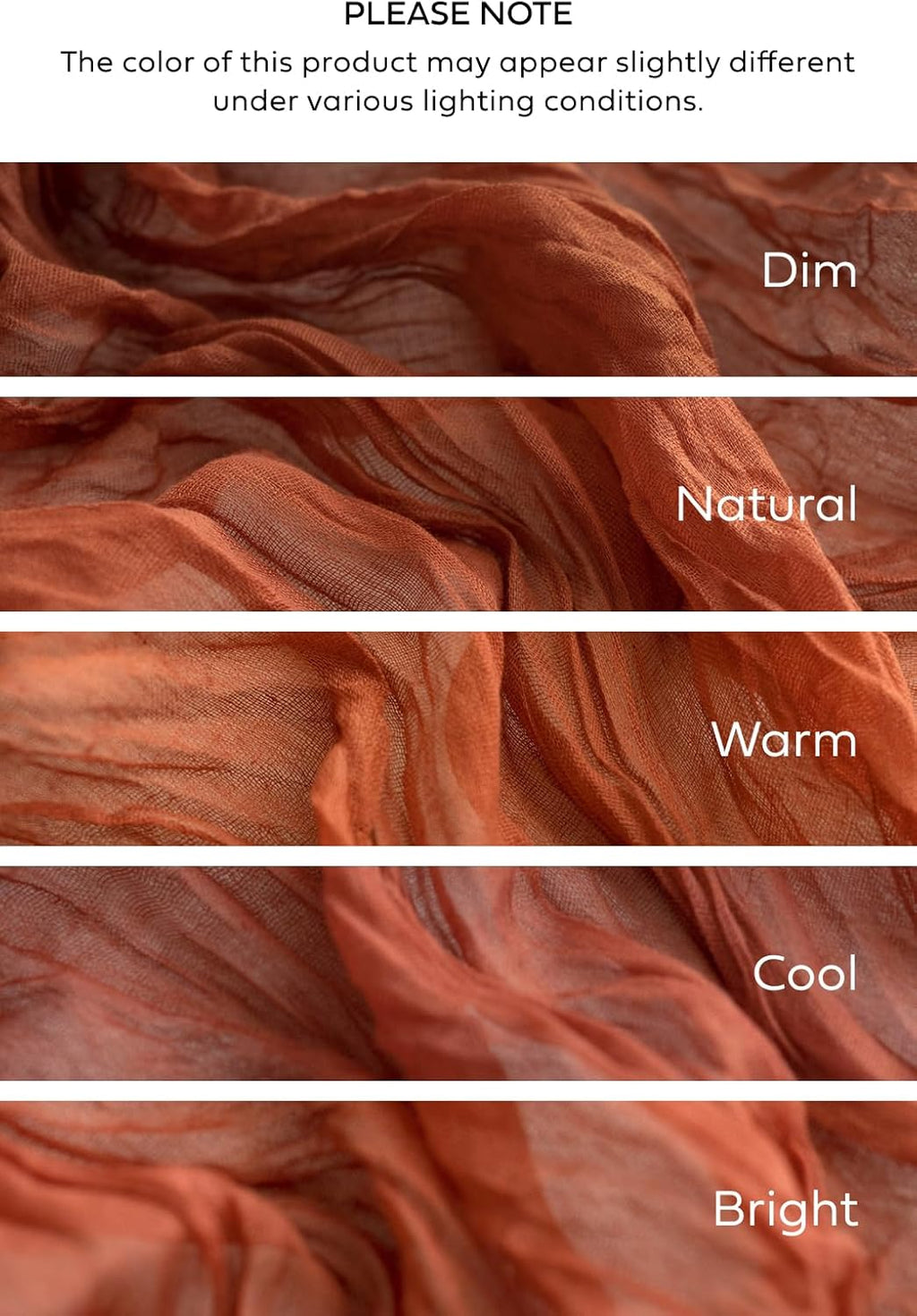 Ling's Moment 14Ft x 35" Wide Terracotta Gauze Semi-Sheer Cheesecloth Table Runner Tablecloth for Wedding Party Bridal Shower Boho Fall Table Decor Orange Rust Thanksgiving Day