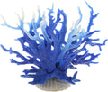 VOCOSTE Coral Reef Decor, Mini Faux Aquarium Decor, Blue White, 6.5"x5.83"