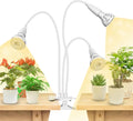 SANSI LED Grow Lights for Indoor Plants, 450W Full Spectrum Clip-on Gooseneck Grow Light with Ceramic Tech.,30W Plant Light with Optical Lens, Lifetime Free Bulbs Replacement White, No Timer