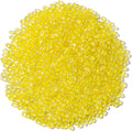 Keedolla Aquarium Rocks Betta Fish Tank Gravel, 14oz Frosted Sea Glass Marbles Gemstones for Vase Fillers, DIY Crafts and Home Decor - Yellow, 6-9mm