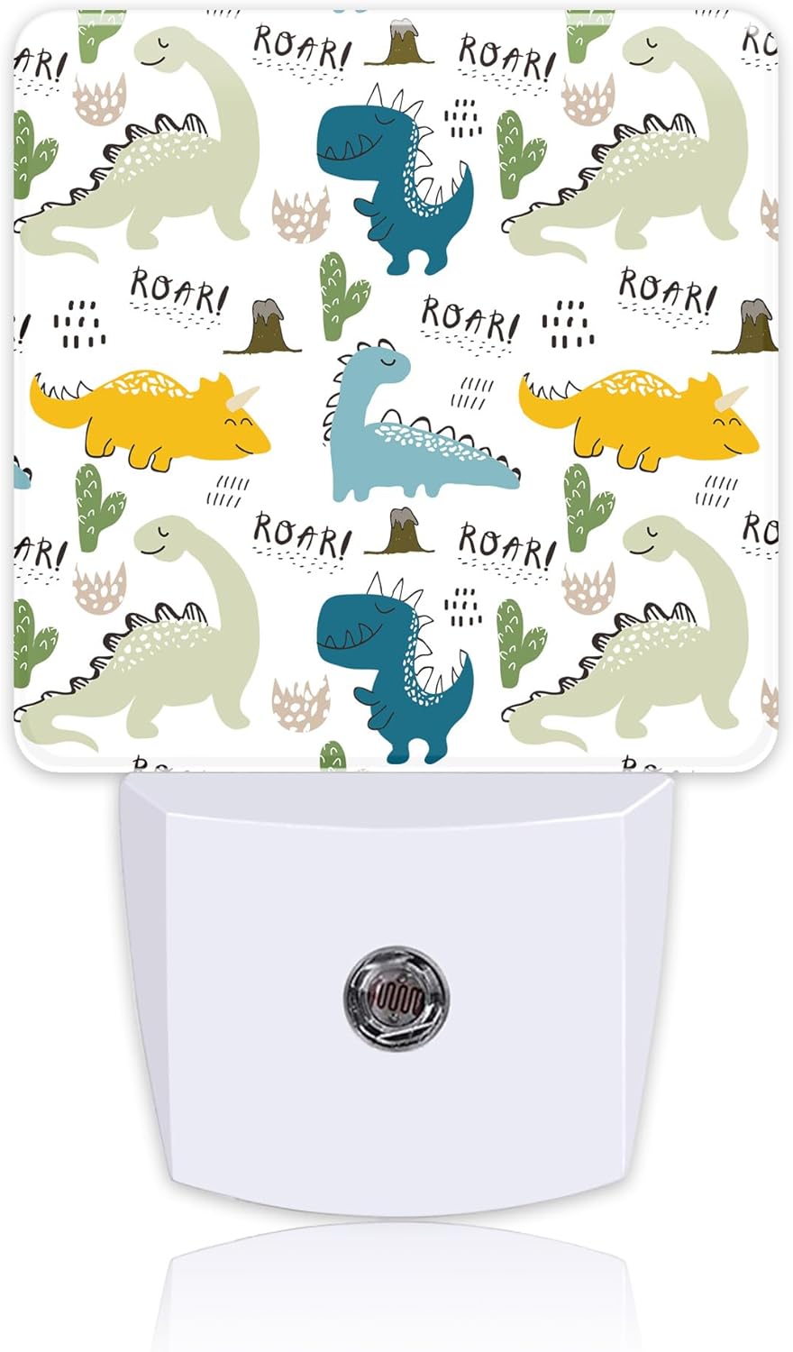 Night Light for Kids Girls Boys, Childish Cute Dinosaur LED Night Light Plug into Wall with Dusk to Dawn Sensor for Room Decor, Hallway, Kitchen, Bathroom, Nursery, Stairs
