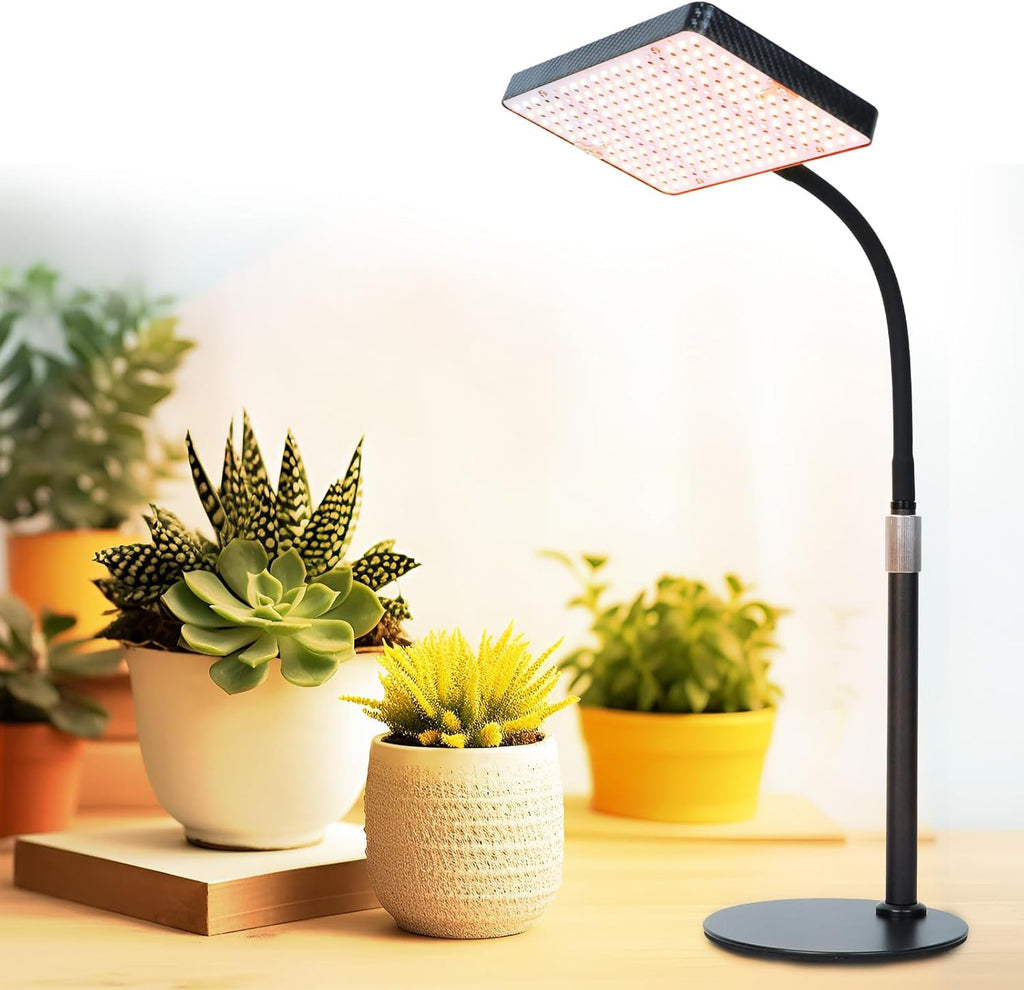 FECiDA Desk Grow Lights for Indoor Plants, Table Top Grow Light UV-IR Full Spectrum, 2000 Lumen LED Bonsai Houseplant Growing Lamp with On/Off Switch, 16"-24" Height Adjustable