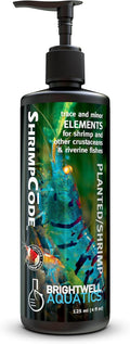 Brightwell Aquatics ShrimpCōde – Essential Trace & Minor Elements for Freshwater Shrimp, Crustaceans & Fish – Supports Molting, Coloration & Health, 125 ml