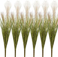 Melorca&Guilla Artificial Plants 6PCS 31.5“ Fake Tall Grass,Faux Plant,Tall Onion Faux Grass Plants,Artificial Greenery Shrubs Bushes for Garden Porch Window Box Shop Office Home Décor
