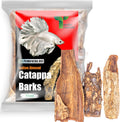 Shrimp Tank Hideout Indian Almond Bark,Catappa Barks 50g - Betta Logs Reptile Bark Terrarium, Tannin Source Biofilm Producer & Aquarium cave - Assorted Sizes