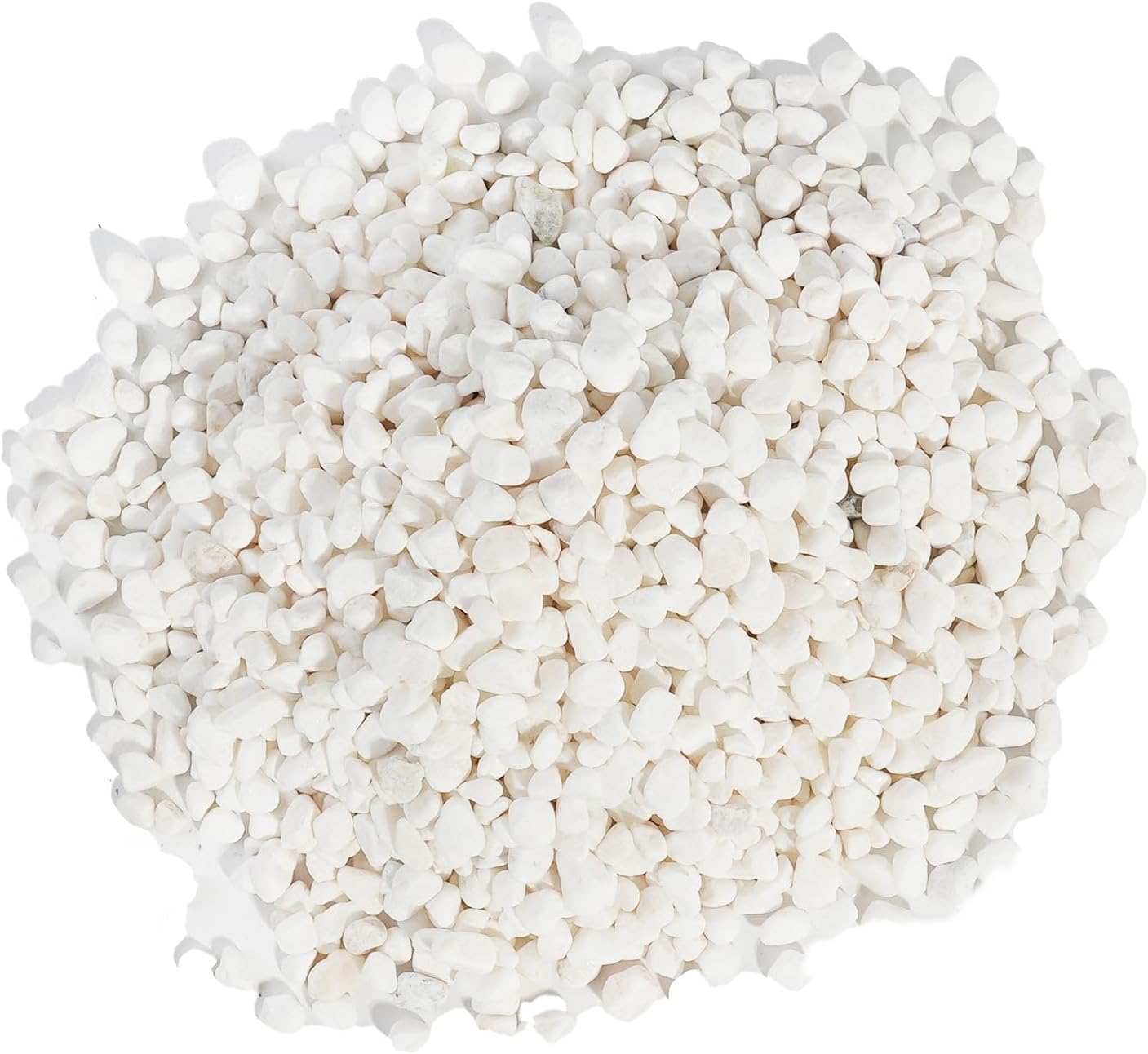 CONSDAN 12 LBS Natural Gravel for Fish Tank, StoneCreek Betta Fish Aquarium Gravel, Vase Filler, River Rocks, Fish Tank Decorations, Perfect for Aquarium Decor, Fish Tank, & Indoor Plant, White