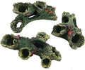 Tfwadmx Decaying Trunk Aquarium Ornament, Betta Fish Hideout Caves - Small Resin Aquarium Decoration Log with Holes for 20 Gallon Fish Tank