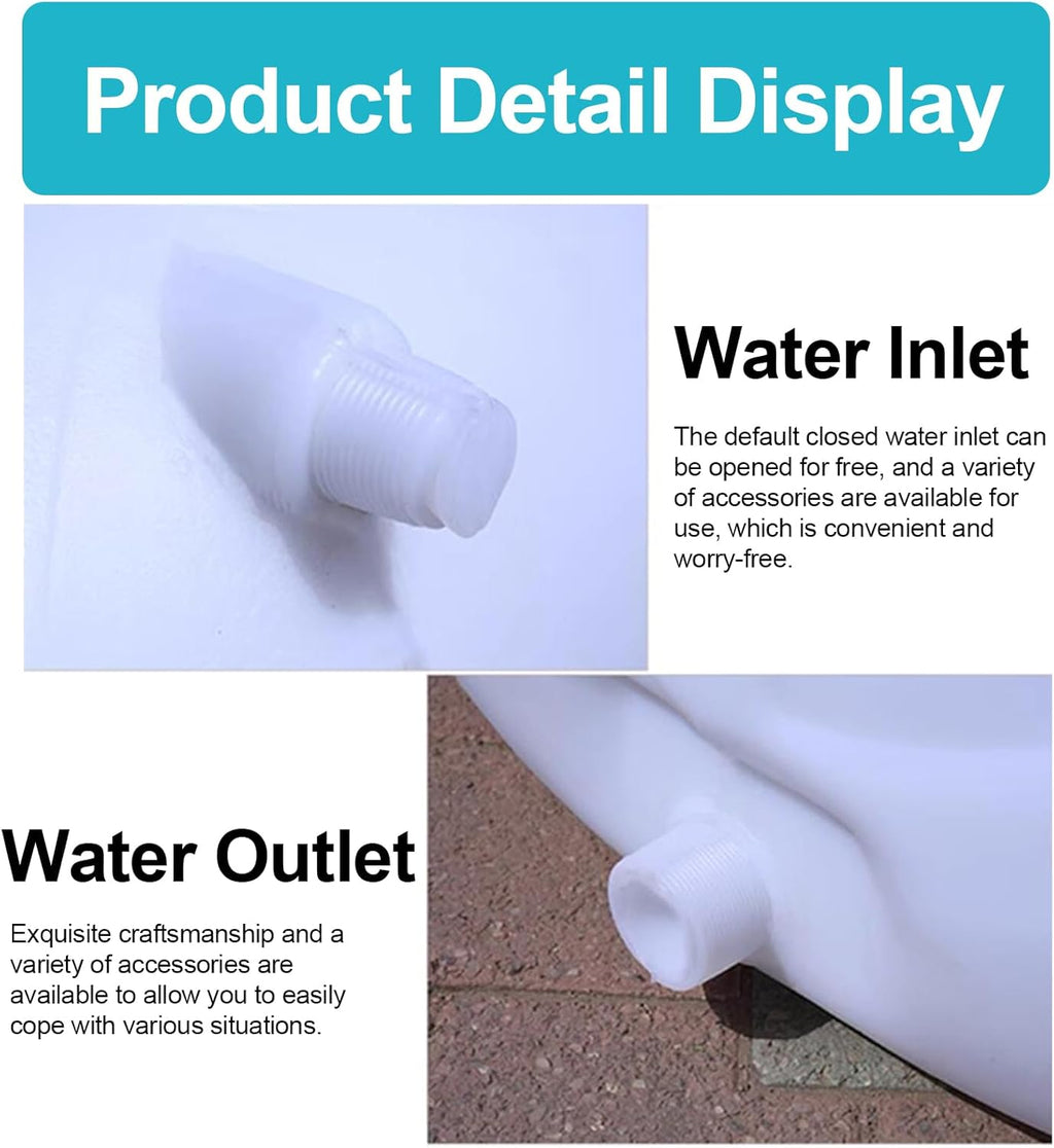 Heavy Duty Water Container Plastic Water Storage Carrier with Tap 50l 80l 110l 200l Water Tank Water Bottle Dispenser for Camping Caravan Hiking Outdoor(Size:110L)