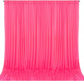 10 x 10 Feet Pink Backdrop Curtain for Partie, Background Curtains for Photoshoot, Birthday, Wedding, Halloween, Thanksgiving, Christmas Day, New Year Party Decorations 5Ft x 10Ft, 2 Panels