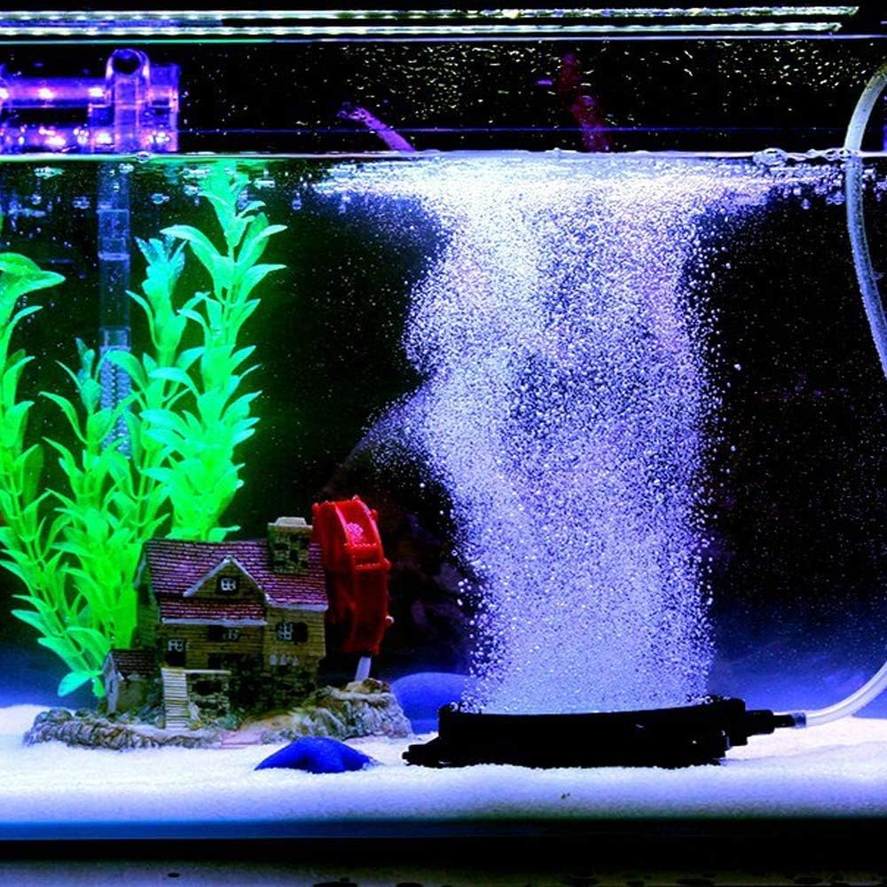 PINVNBY 4.2-Inch Air Stone Disc Bubble Diffuser with Suction Cups for Oxygenation in Fresh/Saltwater Tanks, Ponds, Hydroponic, Aquaponics, and as a Decorative Airstone for Aquariums
