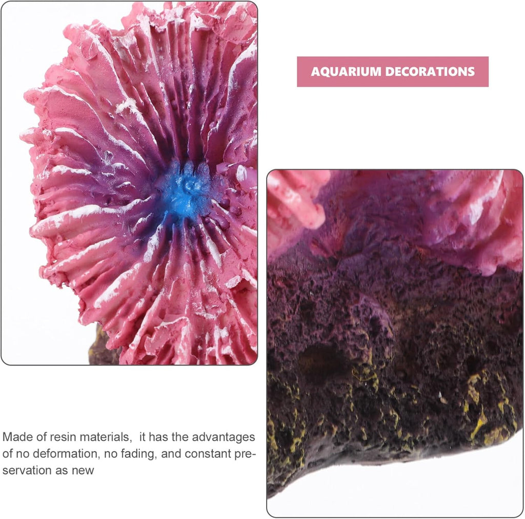 ABOOFAN Aquarium Coral Ornaments, Artificial Coral Reef Aquarium Ornament Reef Decor for Fish Tank Landscape Decoration