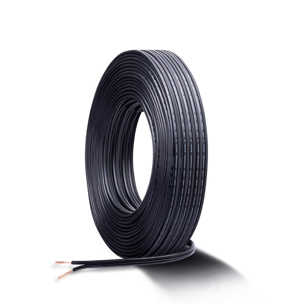 Gardenreet 12/2 Low Voltage Landscape Lighting Wire, 12AWG 2-Conductor, 250 Feet Copper Electrical Wire, PVC Wire for Low Voltage LED Light (UL Listed)
