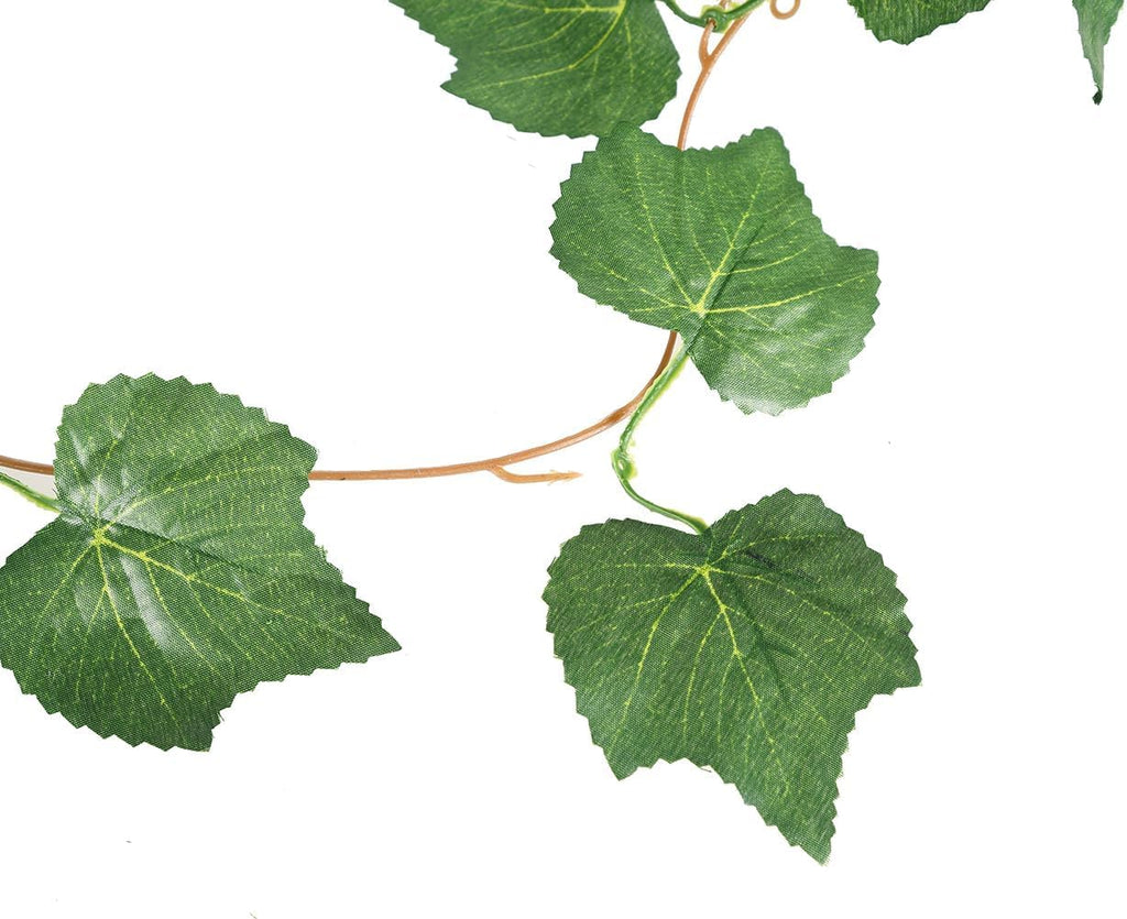 91Ft 12 Strands Autumn Artificial Grape Plant Fake Greenery Garlands Hanging Leaves Plant Vine Fall Decoration for Home Wedding Wall Party
