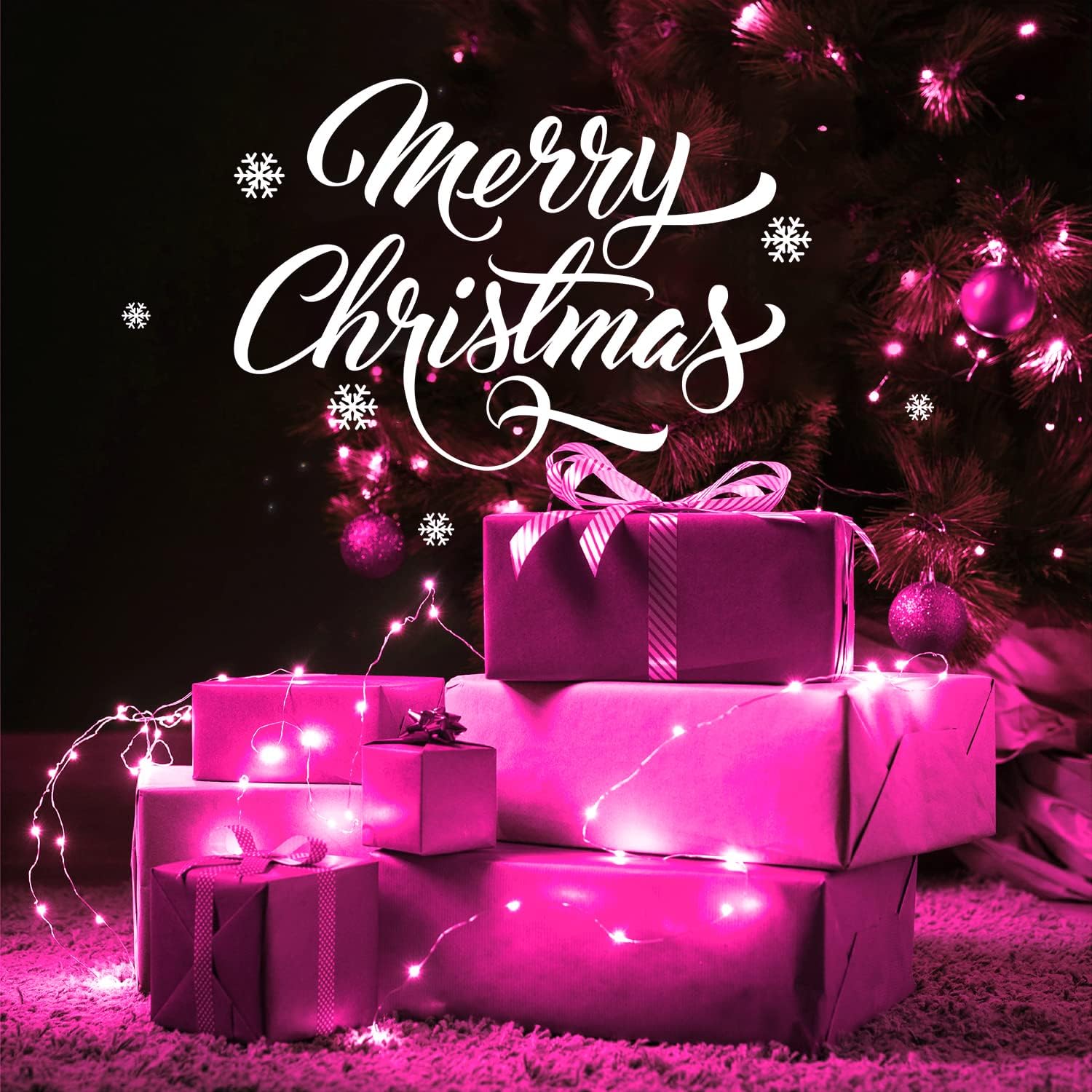 JMEXSUSS 2 Pack Pink Fairy Lights Battery Operated, Total 200 LED 66ft Twinkle String Lights with Remote, 8 Modes Pink Christmas Lights for Bedroom Tree Valentine's Day Anniversary Indoor Decor