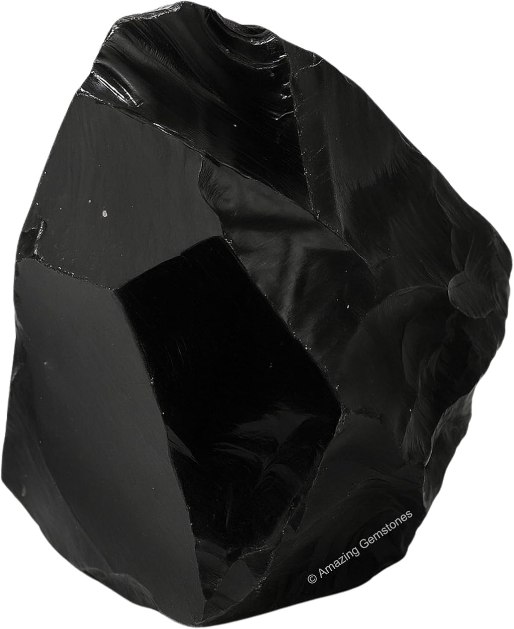 Amazing Gemstone Black Obsidian Rock Crystals and Healing Stones, Natural Raw for Tumbling and DIY, Obsidiana Negra Original (2 Pieces)