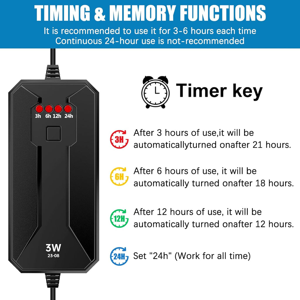 TAISHAN Aquarium Clean Light, 9W LED, Algae Bloom Cleaner for Fish Tank, Submersible with Timer, Clear Waterproof Clean Lamp for Pond, Swimming Pool
