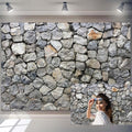 12x8ft Stone Wall Backdrop Natural Rock Wall Textured Photography Background Italy Stone House Town Ancient Palace Backdrops Vintage Garden Decoration Holiday Party Banner Rocky Fish Tank Background