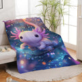 Axolotl Throw Blanket Axolotl Stuff Gifts for Kids Girls Boys Adults Women Man Soft Cozy Warm Plush Fluffy Fuzzy Fleece Blanket Decor 60''X80''