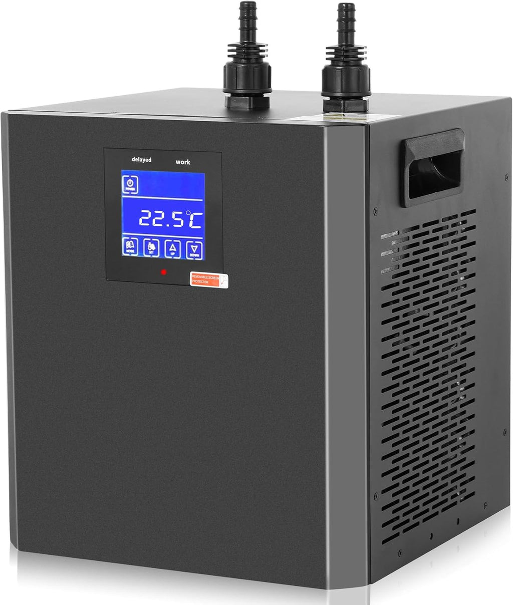 79-Gallon Aquarium Chiller,1/3 HP Chiller, Ultra-Quiet Energy-Saving Cooling System, Suitable for Saltwater and Freshwater Fish Tank - Ideal for Aquatic Plants Axolotl