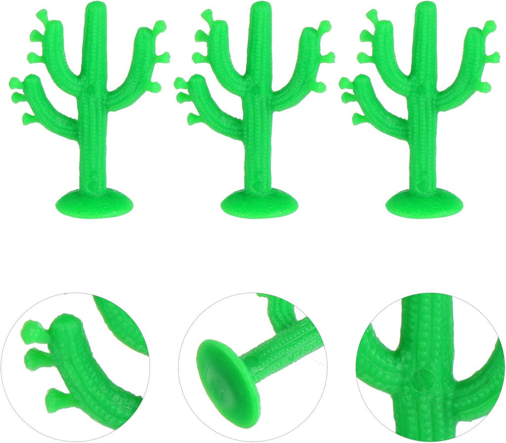 50pcs Cactus Ornament Artificial Succulent Plants Home Decoration Craft Miniatures Plastic Cactus Artificial Ornament Miniatures Plants s
