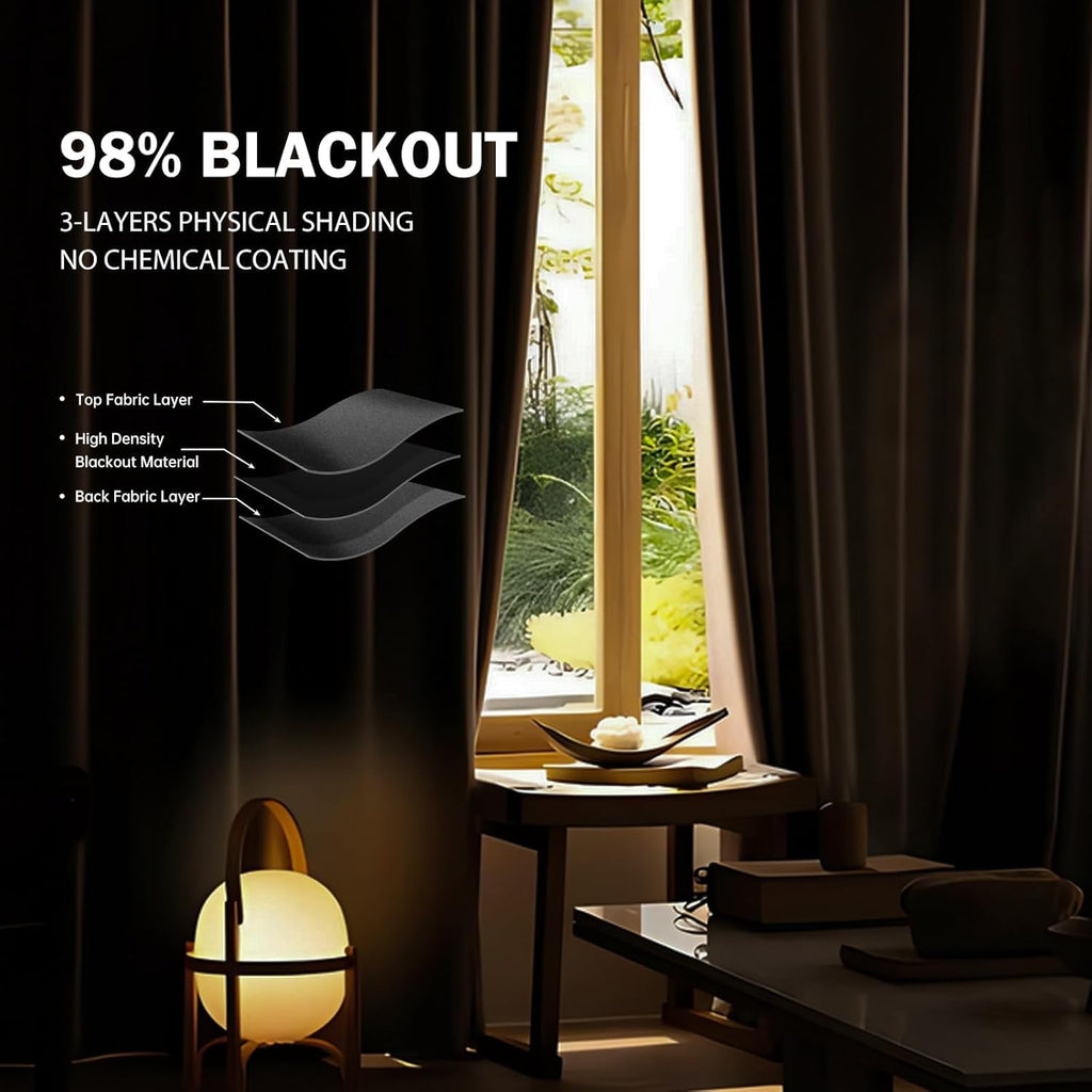 Room Divider Ceiling Mounted Curtains Track Sets Extra Wide Blackout Curtain Flexible Tracks for Bedroom Privacy Partition Separator, 1 Panel Grey Drape and White Rail, W12.5 x H8ft