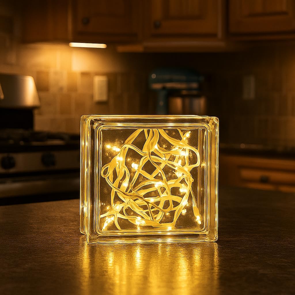 Novelty Lights 5.5 Feet 10 Bulb Clear Mini Light String on White Wire, Non-Connectable Incandescent Fairy Lights for Bottles and Crafts, 4" Bulb Spacing, 24" Lead, Stackable Fused Plug