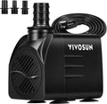 VIVOSUN 660GPH Submersible Water Pump, 2500L/H 35W aquarium pump, Ultra Quiet Fountain Pump with 8.2ft/2.5m High Lift for Fish Tank, Pond, Aquarium, Statuary, Hydroponics