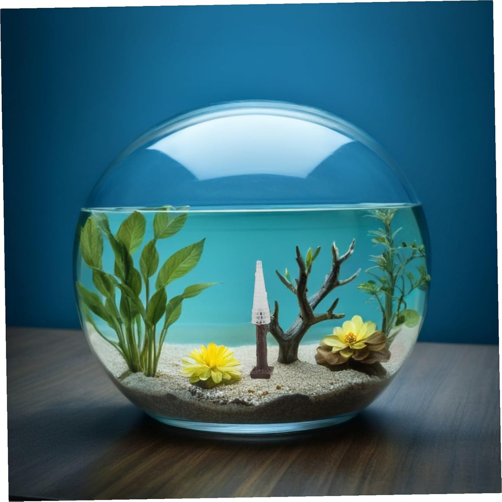 2pcs Artificial Christmas Moss Trees Aquarium Decoration Fish Tank Plant Ornaments Holiday-Themed Fish Habitat Enhancer Suitable for All Tank