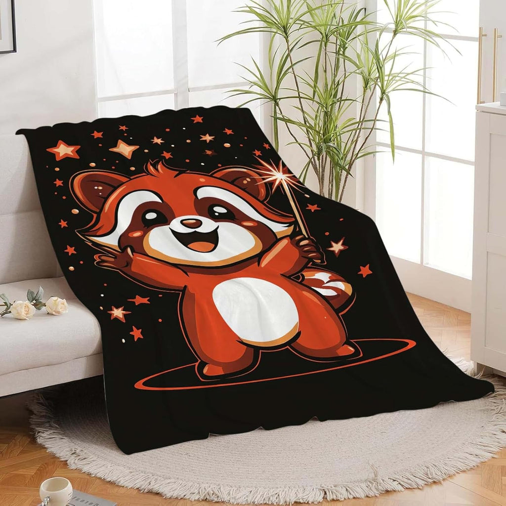 Red Panda Throw Blanket Red Panda Stuff Gifts for Kids Girls Boys Adults Women Man Soft Cozy Warm Plush Fluffy Fuzzy Fleece Blanket Decor 40''X50''