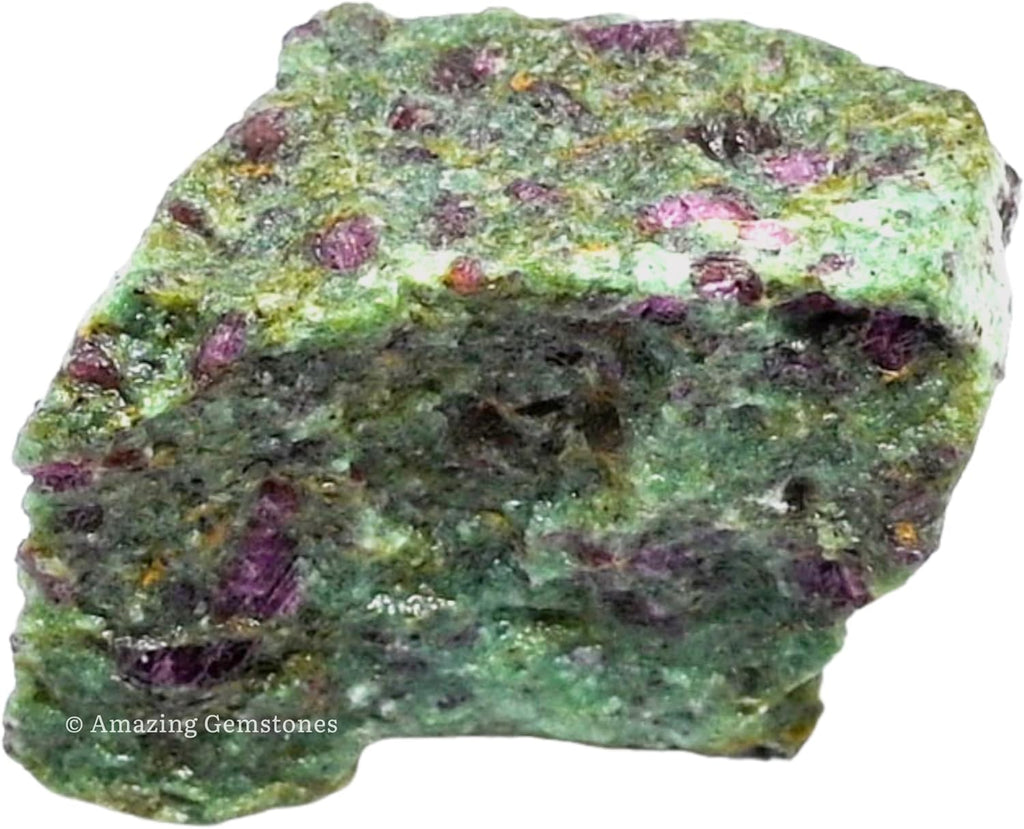 Ruby Fuchsite Raw Crystals and Healing Stones, Natural Rocks for Tumbling and DIY Raw Stones and Crystals (1 lb)