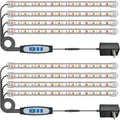 Plant Grow Light Strips, 240 LEDs Grow Lights for Indoor Plants Full Spectrum with Upgrade Timer 6/12/16 Hrs, 3 Spectrum Modes, Sunlike Grow Lamp for Seedlings Hydroponics Succulent, 2 Pack