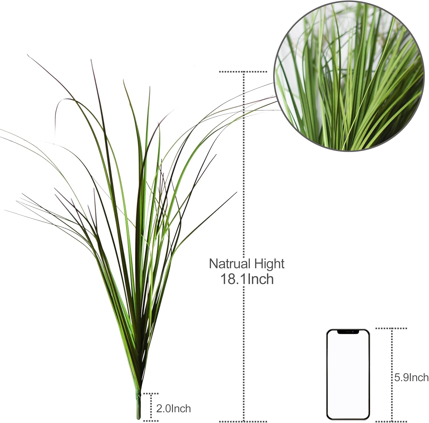 8PCS Artificial Plants, Shrubs Wheat Grass Greenery Stems for Home Decor, Fake Tall Grass Plant for Outdoor Indoor Decor