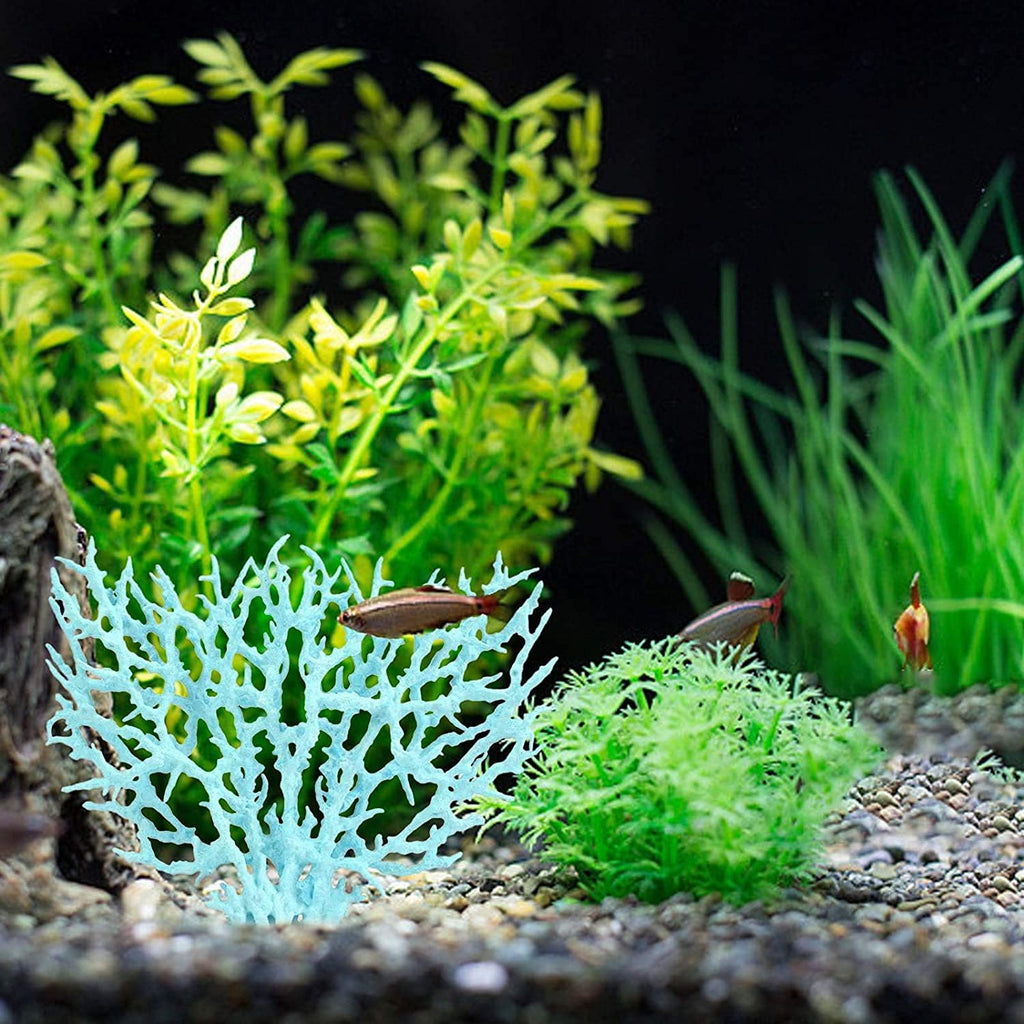 Besimple Artificial Aquarium Coral Ornament Decor Plastic Fish Tank Plants Decoration for Aquarium Landscape