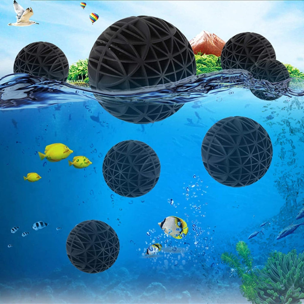 Surf turtle Bio Balls Filter Media100 Pcs 1-Inch Aquarium Bio Balls Filter Media for Fish Tank, Aquarium, Pond Filter Media