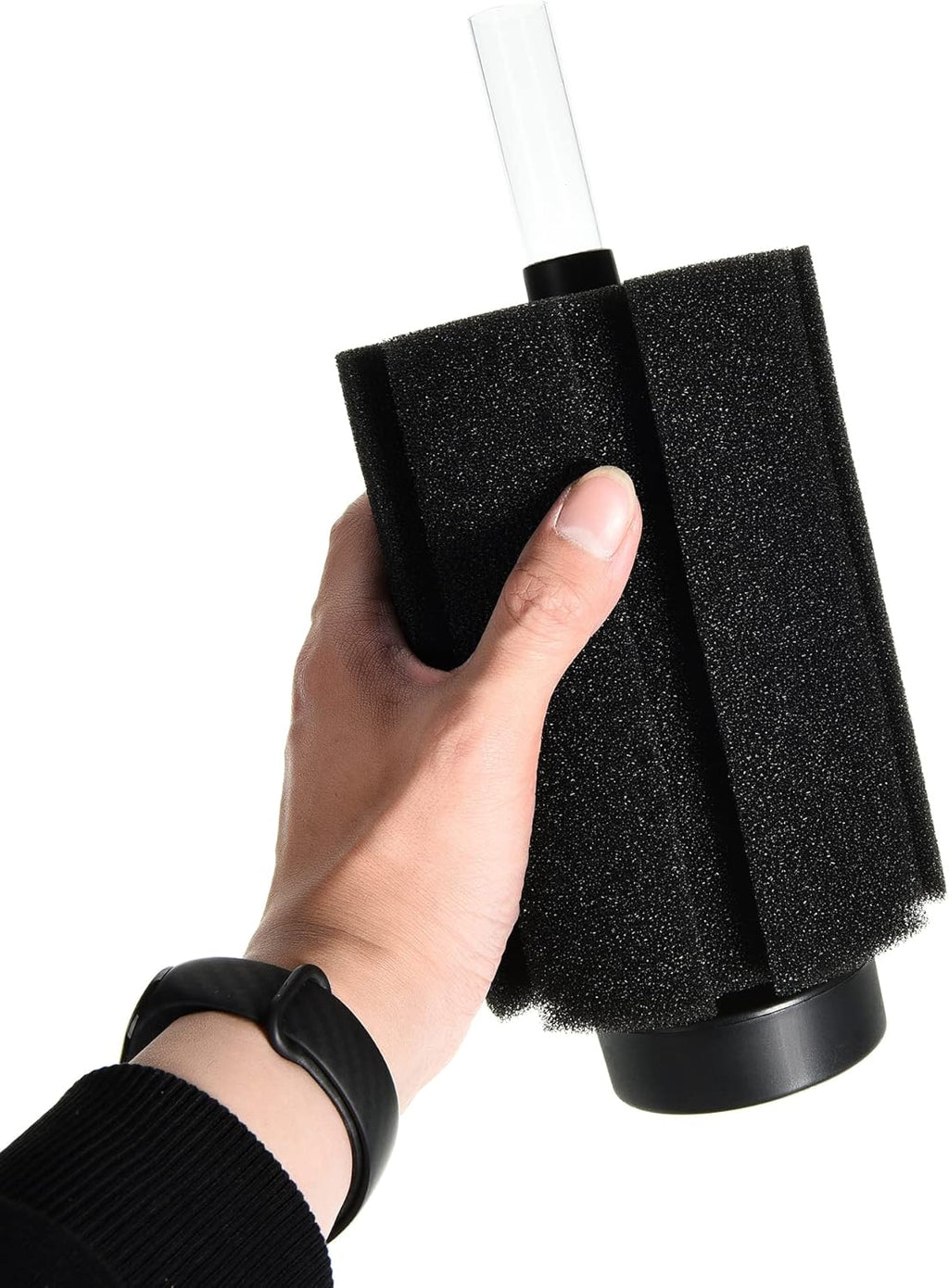 ALEGI Aquarium Bio Sponge Filter with Ceramic Media for Clear and Quiet Aquariums for Betta Fry Shrimp Tiny Fish Tank (75+ Gallon 2 Pack)