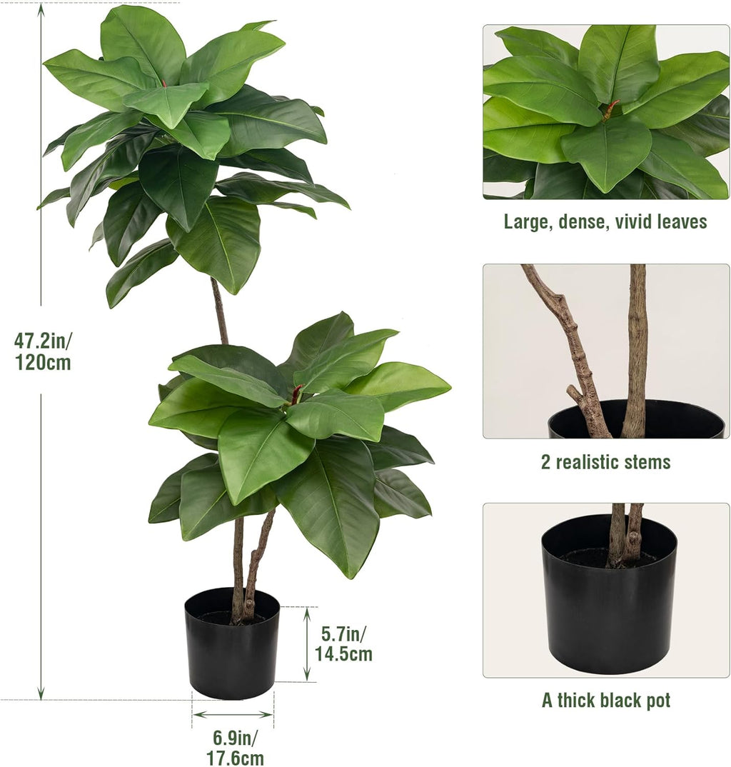Fake Plants Living Room Decor Artificial Plants Outdoor Home Decor Fake Tree Office Decor Fiddle Leaf Fig Tree Tall Fake Plant Artificial Greenery 3.9ft Porch Decor Nearly Natural Artificial Plants