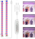 Mosthink LED Grow Light for Indoor Plants, 20W Grow Light Strips with Auto On/Off Timer, 48 LEDs /4 Dimmable Levels, Plant Light Bars for Succulents, Seedlings,Indoor Greenhouse,Plant Shelf