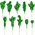 Cayway 10 PCS Assorted Faux Cactus Artificial Cacti Plants for Decoration, Green, Naturalistic, Realistic, Artificial Plants, Cactus