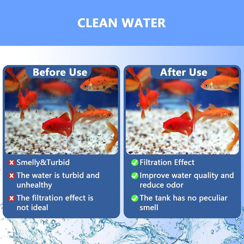 12 Pcs Aquarium Filter Cartridge,Compatible with Aqua-Tech 10-20 Gallon Power Filters, Fish Tank Filter Replacement for EZ-Change #2