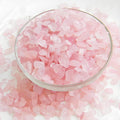 2lbs Rose Quartz Crystals, Vase Filler Stones, Pink Crushed Rose Quartz Chips, Decorative Marbles for Vases, Pebbles for Indoor Plants, Gravel for Fish Tank Aquarium
