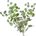 Melorca&Guilla Artificial Plants,3PCS 43.3" Green Large Fake Eucalyptus Faux Branches for Vase,Faux Greenery Stems for Shop Garden Office Home Décor